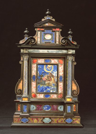 便携式祭坛，与耶稣诞生，佛罗伦萨（pietra dura） 作者 佛罗伦萨学校