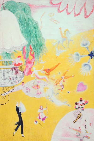 喜欢粉红色糖果心的飞行，1930年 作者 弗洛琳·史特海默