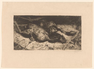 拔鸡毛（原标题） 作者 Floris Verster（艺术家签名）