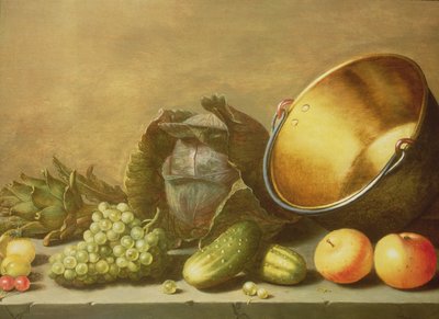 静物与黄铜锅 作者 Floris Gerritsz van Schooten