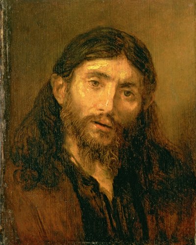 基督的半身像，c.1648-52 作者 伦勃朗的追随者
