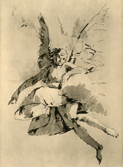 徘徊的天使》，18世纪，1928年 作者 提埃波罗的追随者
