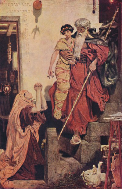 以利亚恢复寡妇儿子，1868年，1947年 作者 福特·马多克斯·布朗