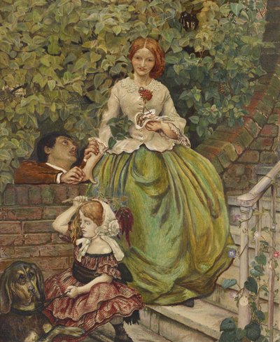 残酷的阶段，1890年（水彩和体彩笔和黑色墨水） 作者 福特·马多克斯·布朗