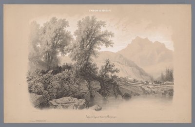 军队队伍穿过山间风景
风景中的人物研究（系列名称）
L