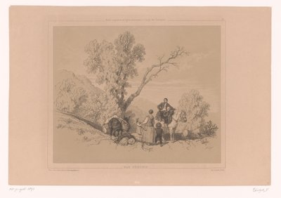在山间小憩的家人
风景画家人物研究范例（系列名称）
Etudes Progressives de Figures Pittoresques à l