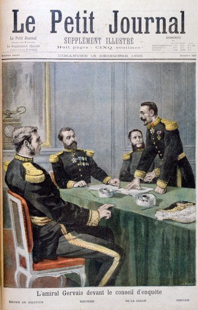 格维斯海军上将在调查委员会的面前，1895年 作者 福尔莫内