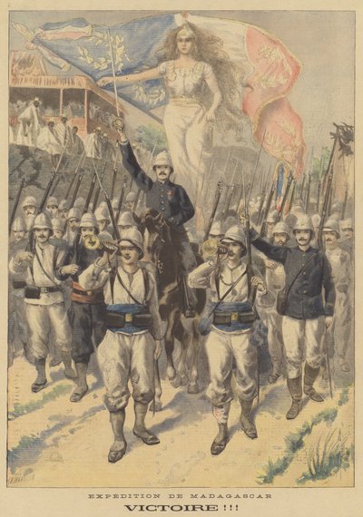 法国远征马达加斯加。胜利！ 作者 Fortune Louis Meaulle