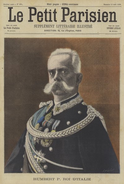 翁贝托一世，意大利国王 作者 Fortune Louis Meaulle