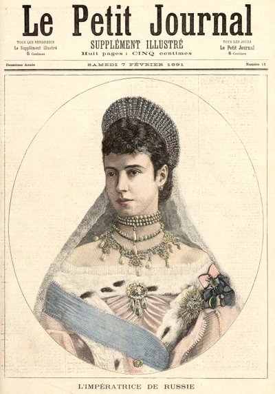 俄罗斯皇后，来自&39;Le Petit Journal&39;，1891年2月7日 作者 Fortune Louis Meaulle and Henri Meyer