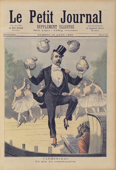 Georges Clemenceau（1841-1929）1893年8月19日“Le Petit Journal”杂耍英国钱包 作者 Fortune Louis Meaulle and Henri Meyer