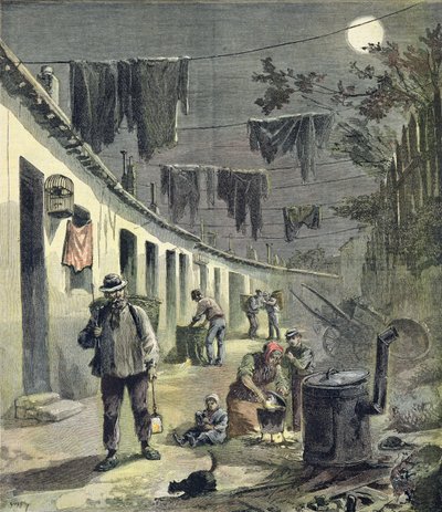 巴黎的ragpickers，插图来自Le Petit Journal的插图补充，1892年8月27日 作者 财富路易斯·米奥勒和亨利·梅尔