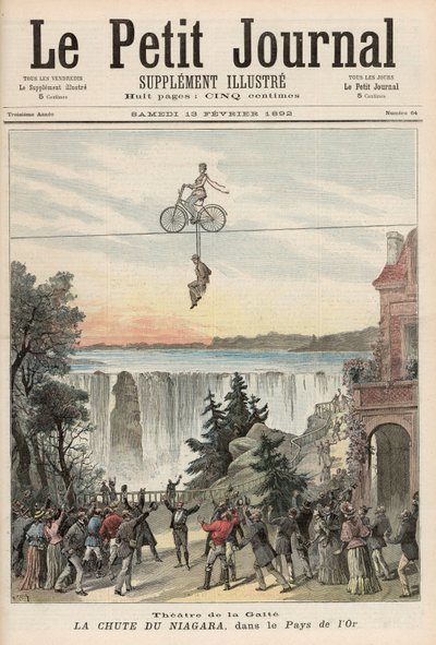 1892年2月13日，来自&39;Le Petit Journal&39;的尼亚加拉瀑布剧院 作者 财富路易斯·米奥勒和亨利·梅尔