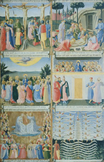 带有耶稣生平的 Armadio degli Argenti（银柜 作者 弗拉 （c.1387-1455）安吉利科