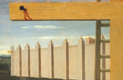 被称为 Fra Angelico 的乔瓦尼-达-菲耶索莱（1400-约 1455 年）创作的《哀悼死去的基督》，木板上的钢笔画 作者 弗拉 （c.1387-1455）安吉利科
