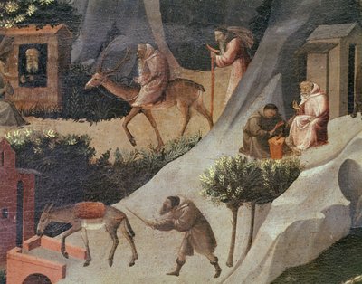 僧侣的作品，拉特拜德的细节 作者 弗拉 （c.1387-1455）安吉利科