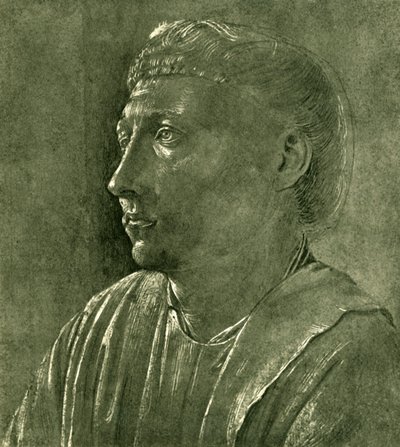 一位牧师的胸像，c1450，1943年。 作者 弗拉·安杰利科