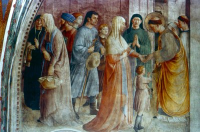 15世纪中叶，圣史蒂芬发行施舍 作者 Fra Angelico