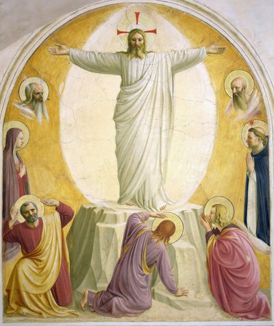 耶稣的变形-菲耶索莱（Fiesole）的安吉里科（Angelico），弗拉·乔瓦尼（Fra Giovanni） 作者 弗拉·安杰利科