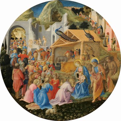 麦琪的崇拜 作者 Fra Angelico和Fra Filippo Lippi