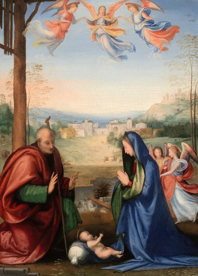 耶稣诞生，150407。 作者 巴托洛梅欧（Fra Bartolomeo）