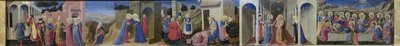祭坛画《报喜》的Predella，约1433-1434。 作者 Fra Giovanni Angelico da Fiesole