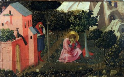 圣奥古斯丁的皈依，约1430-1435年。 作者 Fra Giovanni Angelico da Fiesole