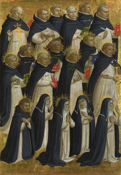 Fiesole San Domenico祭坛的多米尼加祝福小组c。 1423-1424 作者 Fra Giovanni Angelico da Fiesole
