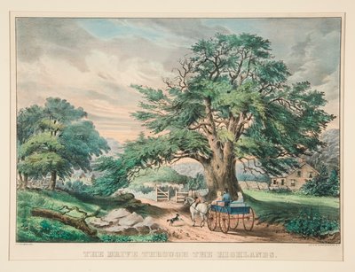 驾车穿越高地 作者 Frances Flora Bond Palmer