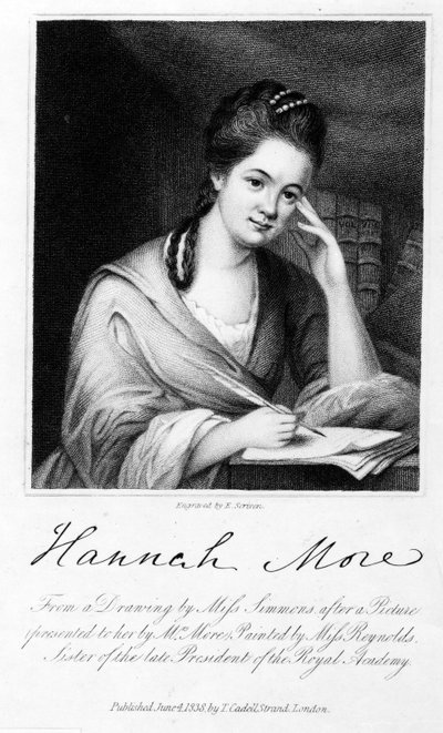 Hannah More，由Edward Scriven雕刻，1838年（雕刻） 作者 弗朗西斯·雷诺兹