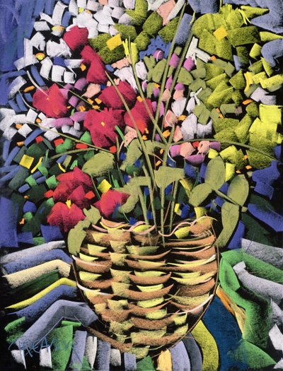 装饰花（挂板上的粉彩） 作者 Frances Treanor
