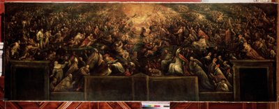 "天堂（正义者的复活（天堂）弗朗切斯科-巴萨诺（Francesco da Ponte）（1549-1592 年）的画作 1582-1585 年 尺寸：127x351 厘米 圣彼得堡冬宫博物馆（圣彼得堡） 作者 弗朗切斯科·巴萨诺（Francesco Bassano）