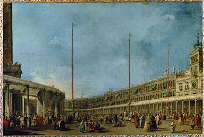 威尼斯总督跟随 "圣体 "游行... 作者 弗朗西斯科·瓜尔迪（Francesco Guardi）