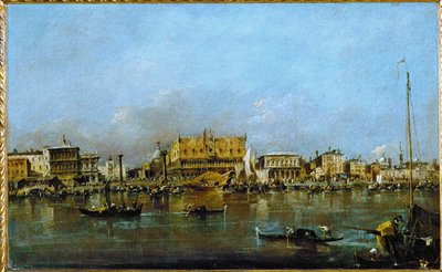 从圣马可盆地看威尼斯总督府 ... 作者 弗朗西斯科·瓜尔迪（Francesco Guardi）