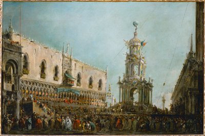 意大利威尼斯的濯足节... 作者 弗朗西斯科·瓜尔迪（Francesco Guardi）