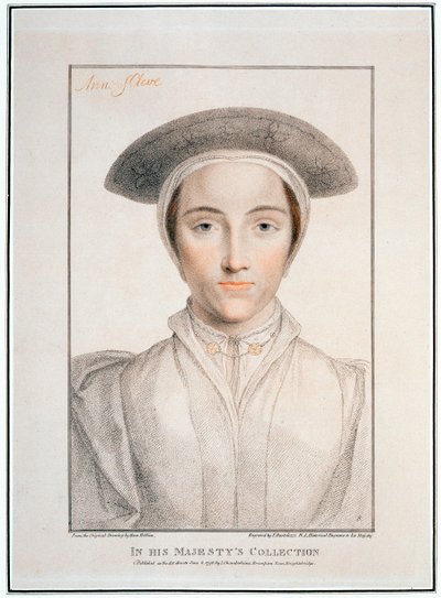 克莱维斯的安妮，1539年，1796年 作者 弗朗切斯科·巴托洛齐（Francesco Bartolozzi）