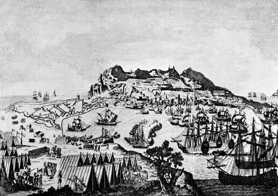 Gibraltar during the American War of Independence 作者 弗朗切斯科·巴托洛齐（Francesco Bartolozzi）