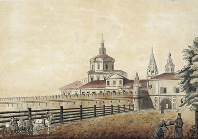 1780年代莫斯科的圣安德罗尼克修道院 作者 弗朗切斯科·坎波雷西（Francesco Camporesi）