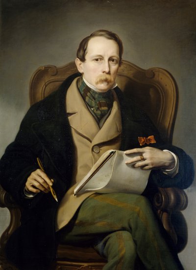自画像》，弗朗西斯-科盖蒂（1802-1875）著 作者 弗朗西斯科·科盖蒂