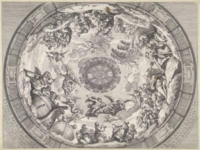 带有《旧约》人物和天使的圆顶装饰
Cupola prima di musaico capella del SS.mo Crucifisso (...) （物品上的标题）
圣彼得大教堂的圆顶装饰（系列标题） 作者 乔瓦尼·贾科莫·德罗西