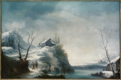 冬天的风景与旅行者 作者 弗朗切斯科·福斯基（Francesco Foschi）