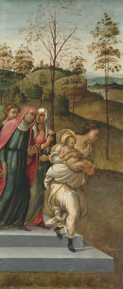 施洗约翰被带到撒迦利亚，c。 1510。 作者 弗朗切斯科·格拉纳奇（Francesco Granacci）