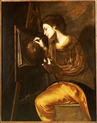 一位描绘Sudarium影像的女画家 作者 弗朗切斯科·瓜迪（Francesco Guardi）