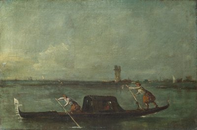 1780年后在麦斯特（Mestre）附近的泻湖上建造的吊船 作者 弗朗切斯科·瓜迪（Francesco Guardi）