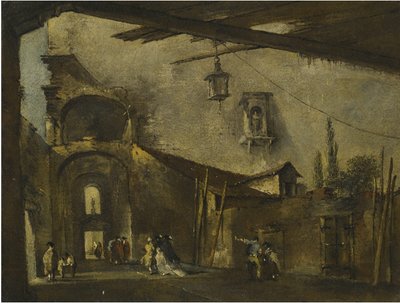 威尼斯的一条街 作者 弗朗切斯科·瓜迪（Francesco Guardi）