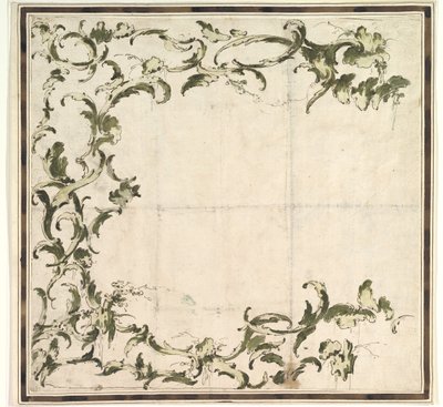 框架图案的设计，1712-93。 作者 弗朗切斯科·瓜迪。