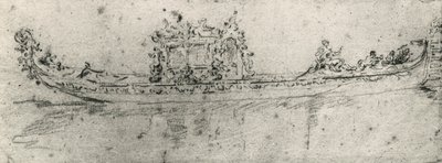 弗朗切斯科-瓜尔迪（Francesco Guardi，1712-1793 年）绘制的大使专用贡多拉。 作者 弗朗切斯科·瓜迪（Francesco Guardi）
