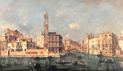 大运河：San Geremia和Canneregio的入口 作者 弗朗切斯科·瓜迪（Francesco Guardi）