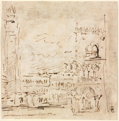 圣马可广场与多哥皇宫 作者 弗朗切斯科·瓜迪（Francesco Guardi）