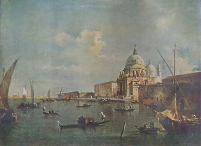 圣玛丽亚·德拉·礼炮（Santa Maria Della Salute），1780年代，1925年。 作者 弗朗切斯科·瓜迪（Francesco Guardi）